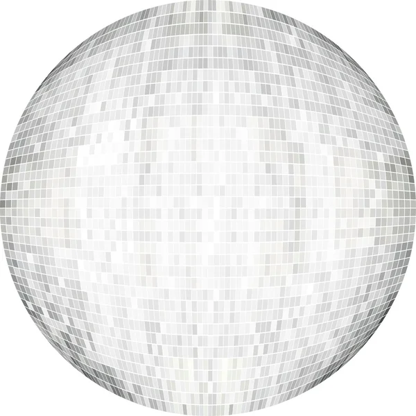 Balle blanche en mosaïque — Image vectorielle