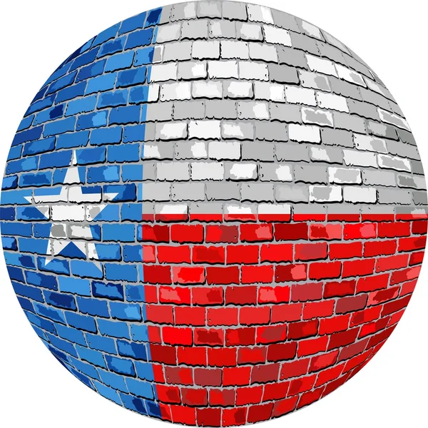 Boll med Texas flagga — Stock vektor