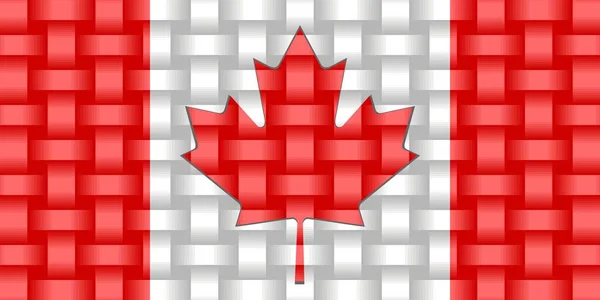 Fundo Bandeira Canadá Ilustração Bandeira Tridimensional Canadá —  Vetores de Stock