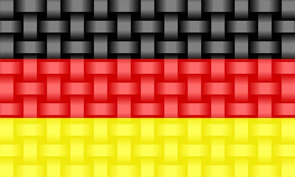 Deutschland Flagge Hintergrund Illustration Dreidimensionale Flagge Von Deutschland — Stockvektor