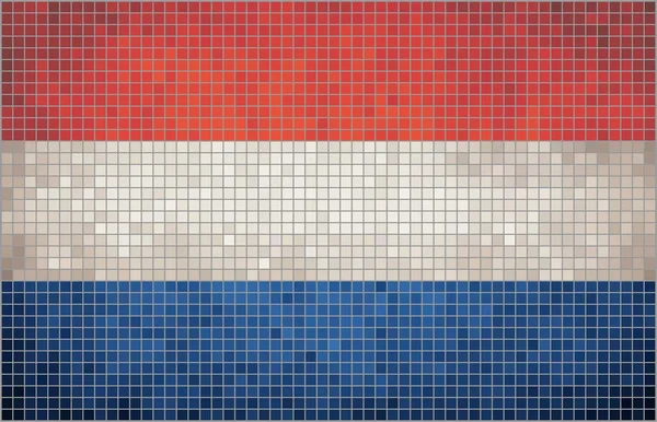 Bandera de mosaico de Luxemburgo — Vector de stock