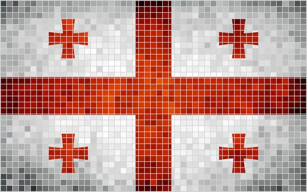 Banderas de mosaico abstractas de Georgia — Archivo Imágenes Vectoriales