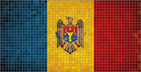Flaggen der Republik Moldau — Stockvektor