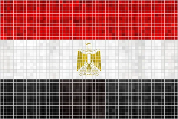 Bandera de Egipto - Ilustración — Vector de stock