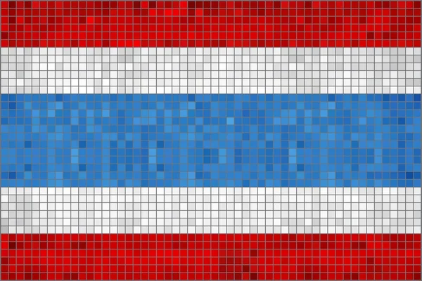 Drapeau de la thaïlande — Image vectorielle