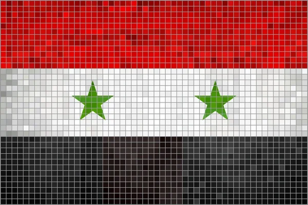 Прапор Сирії — стоковий вектор