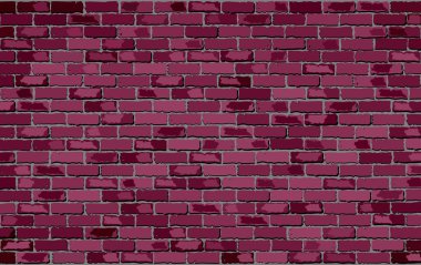 Dark Pink - Burgundy brick wall