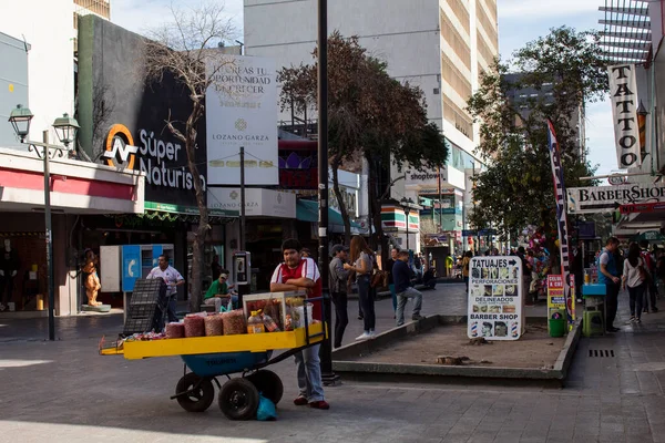 Μοντερέι Μεξικό 2019 Άποψη Των Δρόμων Του Barrio Antiguo Στο — Φωτογραφία Αρχείου