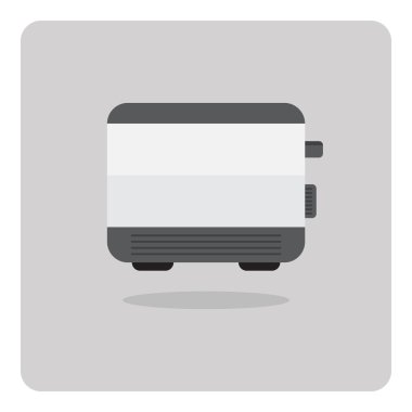 Vektör düz simgesi, ekmek kızartma makinesi