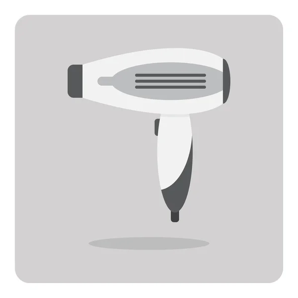 Vector of flat icon, hair dryer — Stock vektor