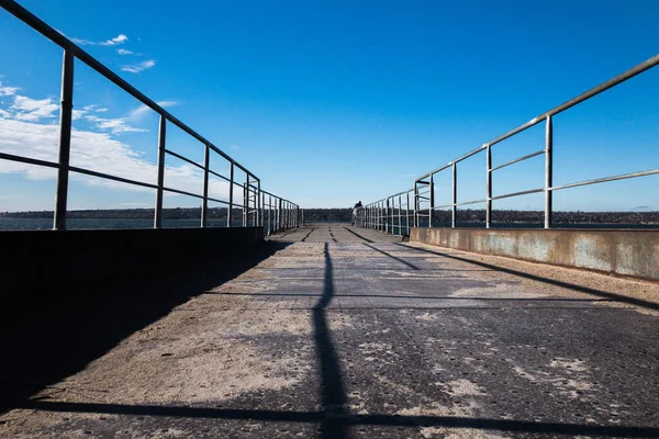 Pier Meer Und Himmel Hochwertiges Foto — Stockfoto