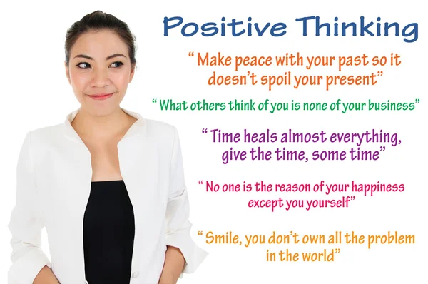 Positive thinking and self improvement logic — Stock Photo, Image