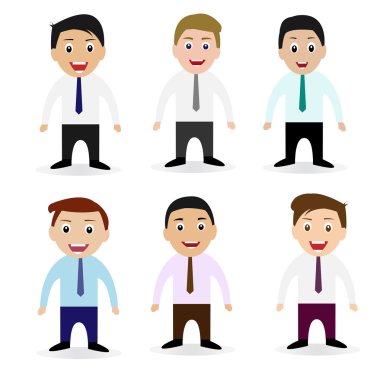 İşadamı koleksiyon gösteren resim