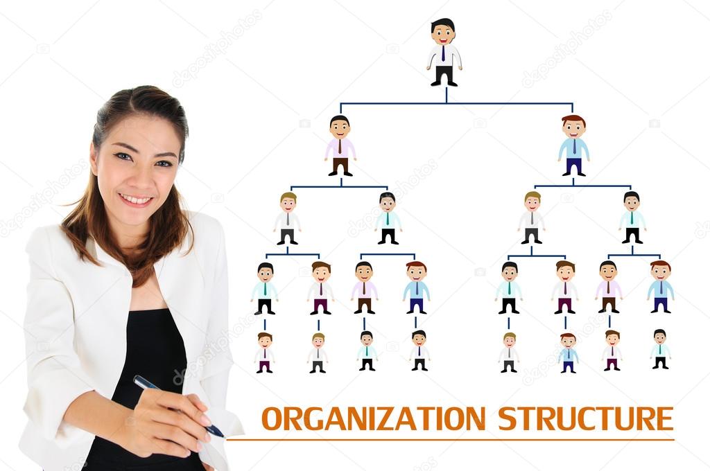 Organization structure of business concept