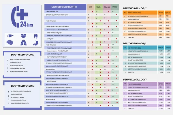 Modèle d'infographie des soins de santé médicaux et de l'icône — Image vectorielle