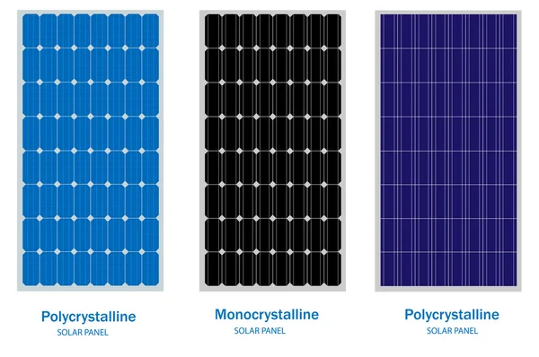 太陽電池パネル、グリーン エネルギー、再生可能エネルギーの概念 — ストックベクタ