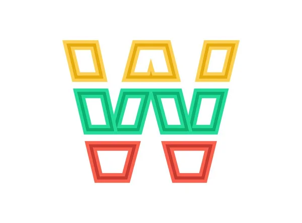 Логотип Літери Векторний Контурний Шрифт Зрізати Вирізати Дизайн Червоним Зеленим — стоковий вектор