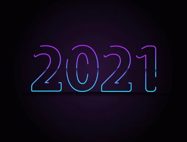 2021 yeni yıl vektör tasarım şablonu. Dinamik, bölünmüş renk, pembenin gölgesi ve beyaz arkaplanda sarı