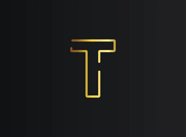 Numara Logosu Modern Zarif Altın Tasarım Eps10 Vektör Illüstrasyonu — Stok Vektör