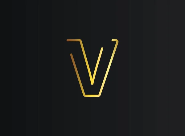 Logotipo Número Design Dourado Moderno Elegante Eps10 Ilustração Vetorial — Vetor de Stock