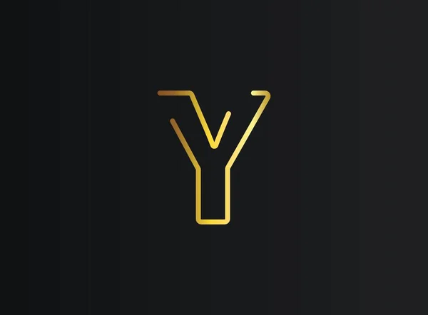 Logo Moderní Elegantní Zlatý Design Eps10 Vektorová Ilustrace — Stockový vektor