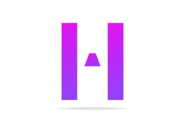 H harfi logo ikonu tasarımı. Marka etiketi, şablon elementleri, yaratıcı poster ve daha fazlası için