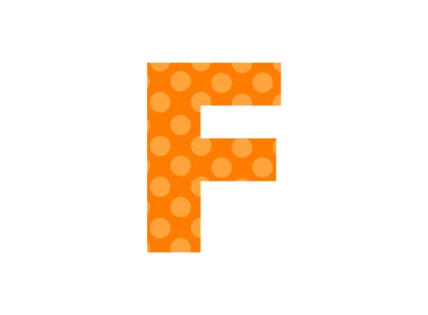 Letter Lettertype Gemaakt Van Polka Dot Patroon Grappig Schattig Kinderen — Stockvector