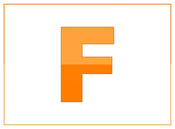 Vektor Teckensnitt Tillverkad Mörka Och Ljusa Orange Färger För Brev — Stock vektor