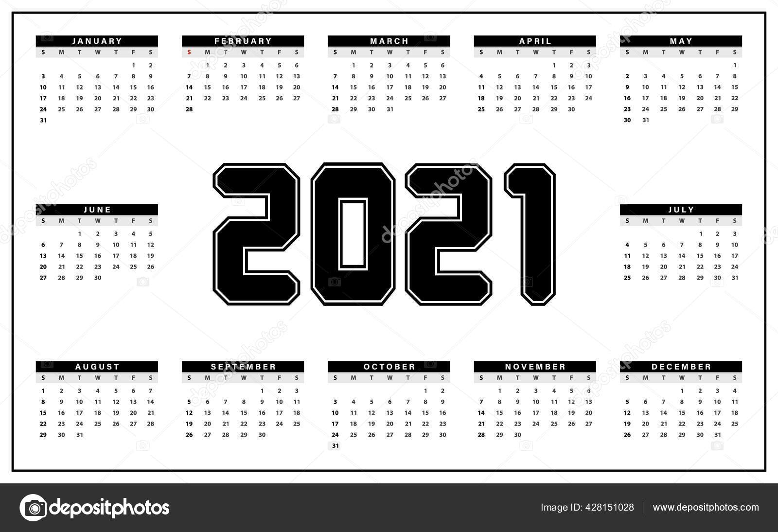  Desain  Kalender  Hitam  Putih  Templat Kalender  Acara Maret 