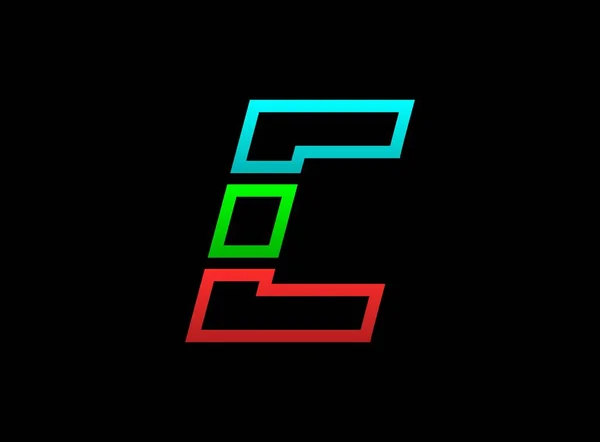 Буква Rgb Логотип Векторный Шрифт Desing Dynamic Разделить Красный Зеленый — стоковый вектор
