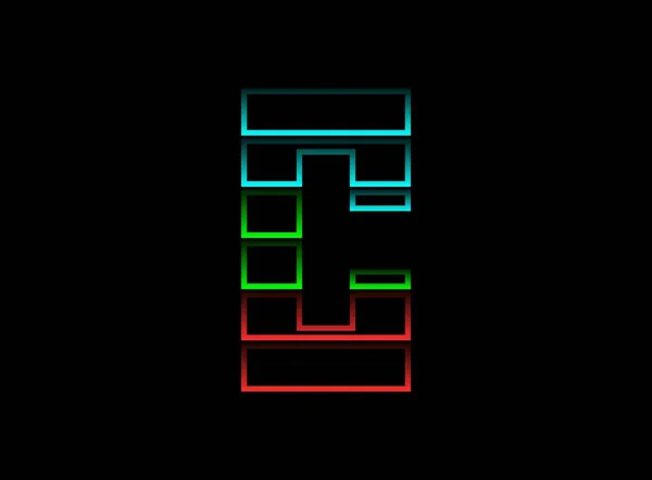 Логотип Шрифту Літери Кольоровий Вектор Rgb Динамічний Розділений Червоний Зелений — стоковий вектор