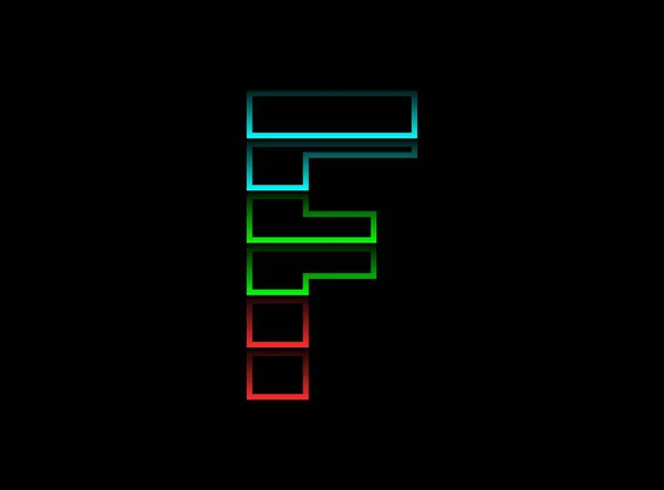 Логотип Шрифту Літери Кольоровий Вектор Rgb Динамічний Розділений Червоний Зелений — стоковий вектор