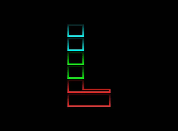 Ich Schreibe Schrift Logo Rgb Farbvektordesign Dynamische Spaltung Rot Grün — Stockvektor