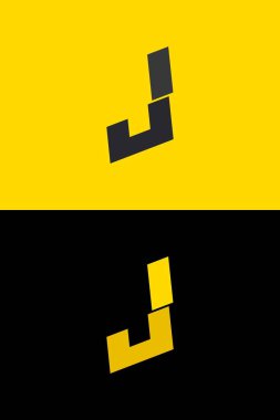 J font harfi logosu, yıldırım ışığı tasarımı. Enerji etiketleri, rock müzik posterleri, süper kahraman baskısı ve daha fazlası için.