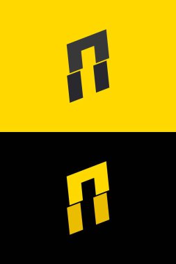 N font harfi logosu, yıldırım ışığı tasarımı. Enerji etiketleri, rock müzik posterleri, süper kahraman baskısı ve daha fazlası için.