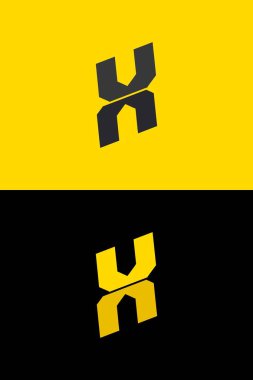 X font harfi logosu, yıldırım ışığı tasarımı. Enerji etiketleri, rock müzik posterleri, süper kahraman baskısı ve daha fazlası için.