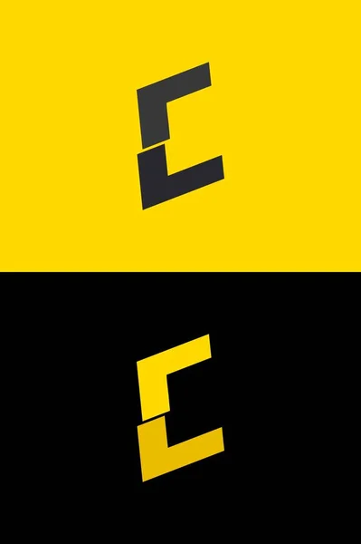 Schrift Buchstabe Logo Blitz Power Design Für Energielabels Rockmusik Poster — Stockvektor