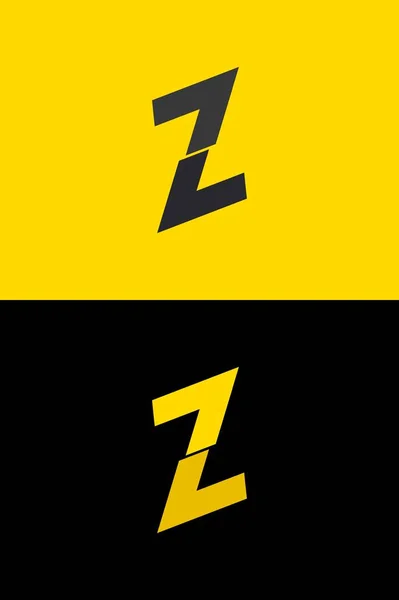 Font Letter Logo Lightning Flash Power Design Etykiet Energetycznych Plakatów — Wektor stockowy