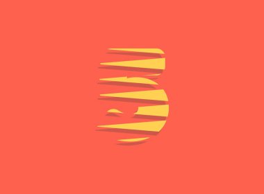 5 numara hızlı, hızlı hareket logosu. Spor stili fütüristik eğilim tasarımı dağıtım posterleri, endüstriyel, yarış kimliği ve daha fazlası için kullanışlı