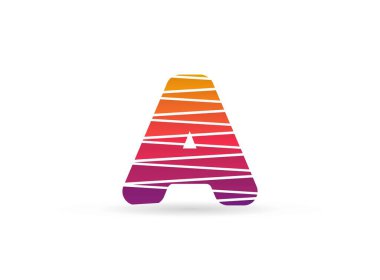 Çapraz çizgileri olan moda harf logosu. Dilimlenmiş tasarım yaratıcı poster, marka etiketi, sosyal medya, kurumsal kimlik ve daha fazlası için mükemmel.