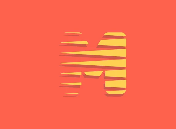 Harfi Hızlı Hızlı Hareket Logosu Spor Stili Fütüristik Eğilim Tasarımı — Stok Vektör