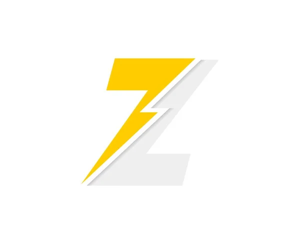 Λογότυπο Γραμμάτων Διανυσματική Γραμματοσειρά Εικονίδιο Ισχύος Αστραπής — Διανυσματικό Αρχείο