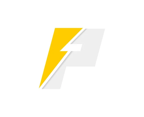 Logotipo Letra Fonte Vetorial Com Ícone Energia Relâmpago Flash —  Vetores de Stock