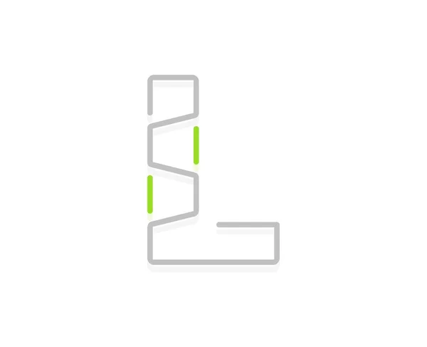 Carta Logotipo Ecologia Fonte Vetorial Para Cartazes Bio Emblema Spa — Vetor de Stock