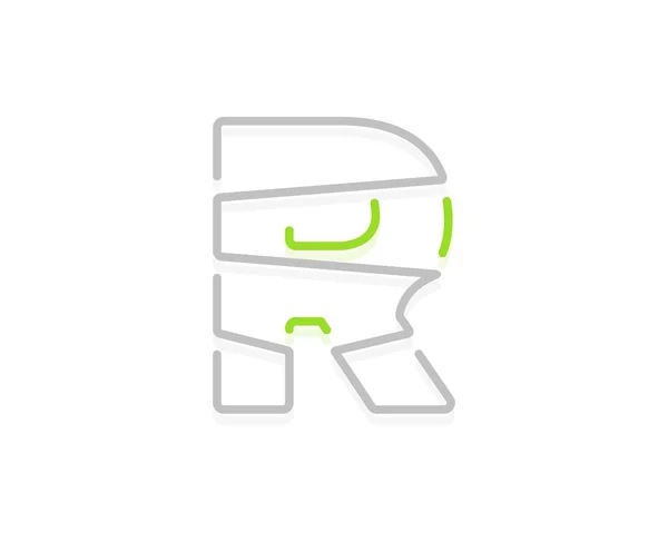 Логотип Letter Ecology Векторный Шрифт Био Плакатов Спа Эмблемы Веганских — стоковый вектор