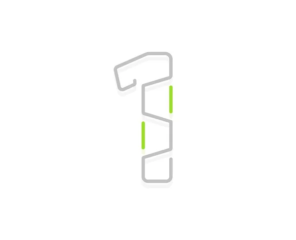 Número Logotipo Ecologia Fonte Vetorial Para Cartazes Bio Emblema Spa — Vetor de Stock