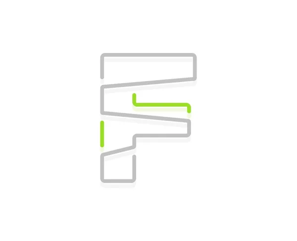 Буква Логотип Экологии Векторный Шрифт Био Плакатов Спа Эмблемы Веганских — стоковый вектор