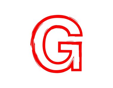 G vector letter horror bloody, scary. Insane Fear brutal, scream font. Wicked night theme style design