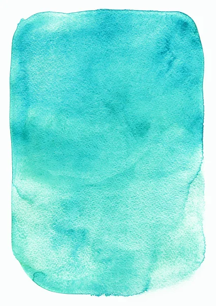 Cyan blue watercolor texture — Stock Photo, Image