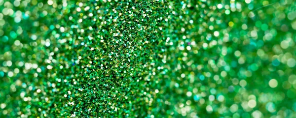 Leuchtend Grüner Glitzernder Abstrakter Hintergrund Frohe Weihnachten — Stockfoto